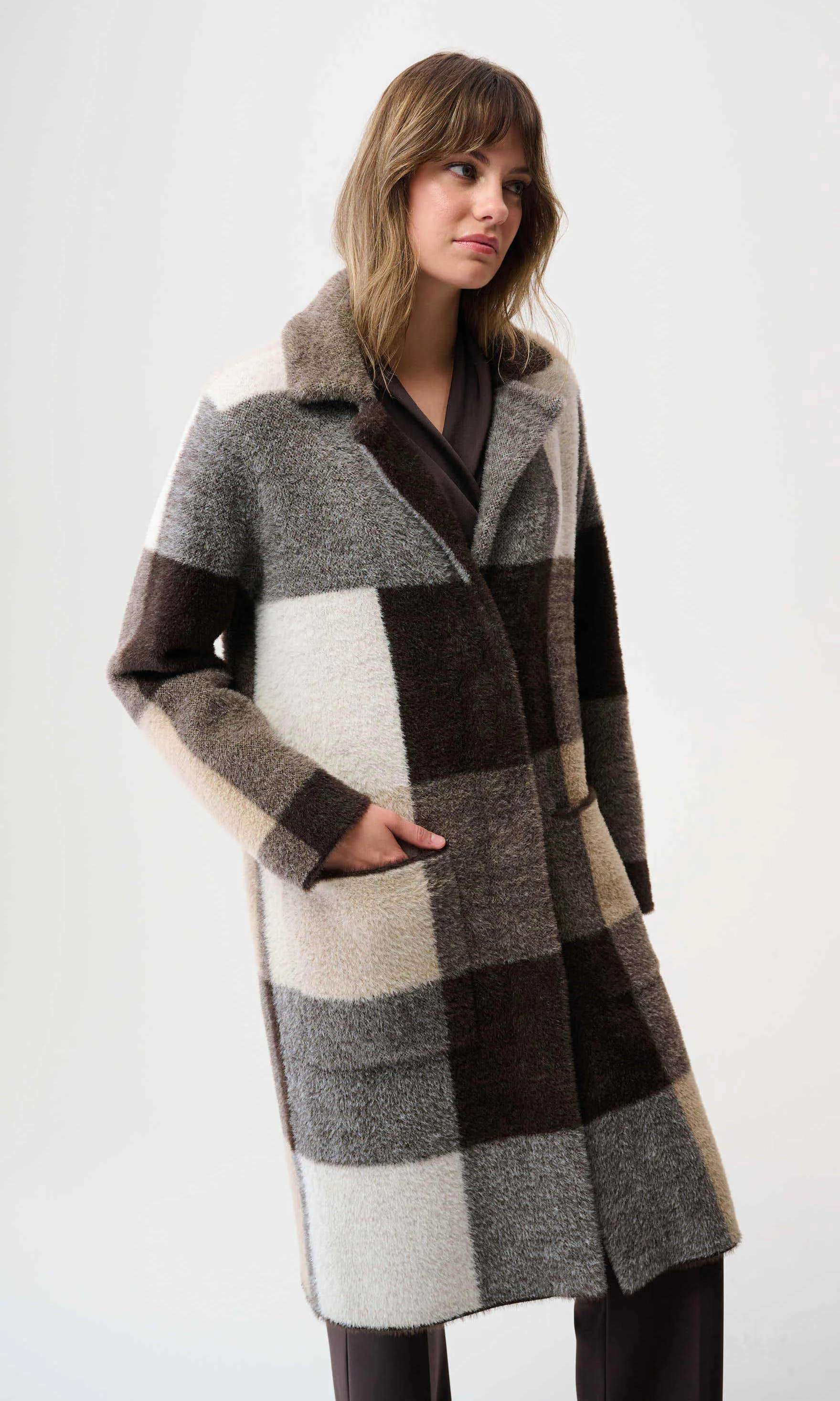 Ribkoff Feather Yarn Notch Collar Jacket sold by Revolution Boutique product image thumbnail 3