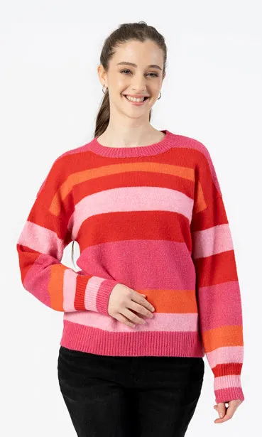 Striped Crew Neck Sweater sold by Revolution Boutique