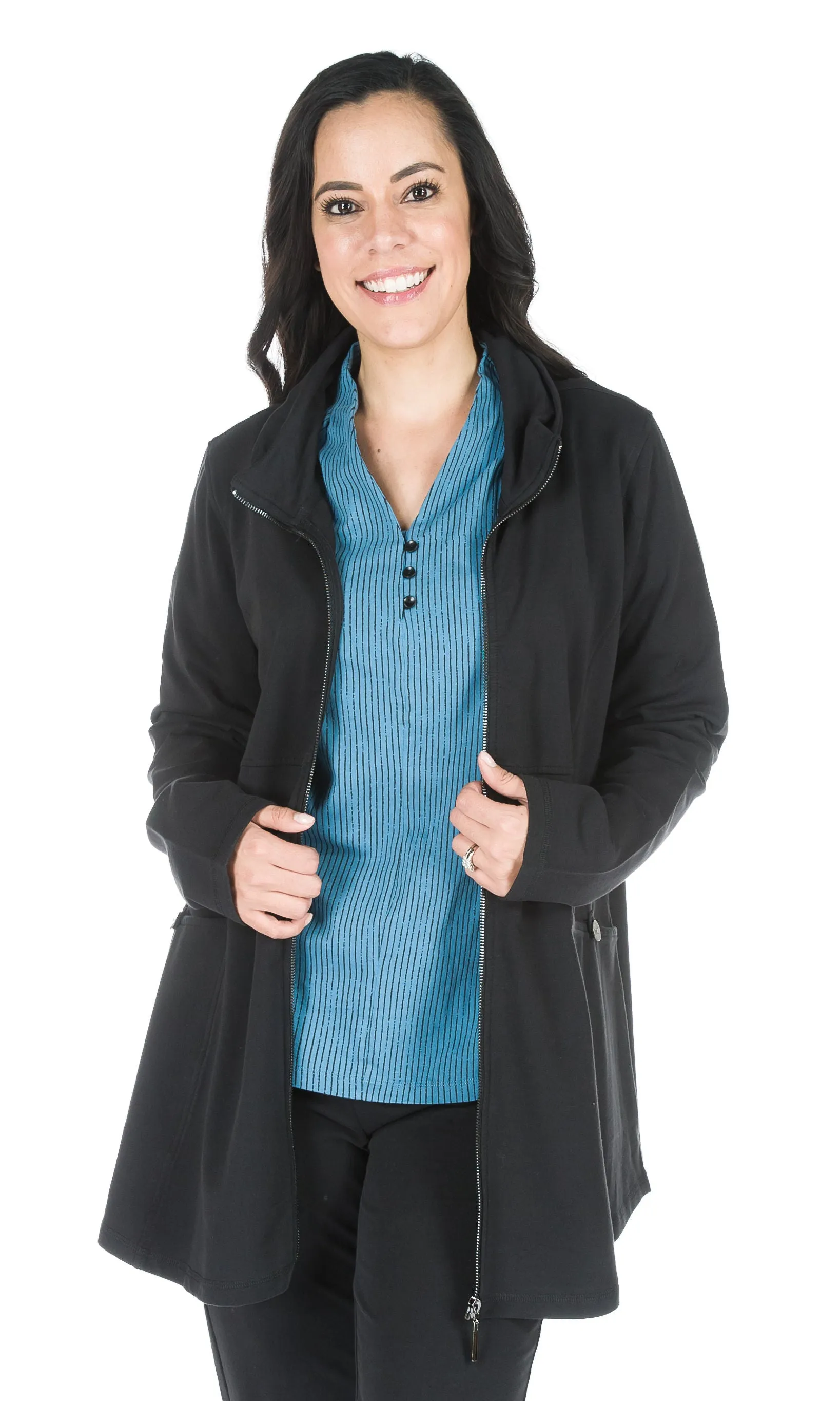 Zip-Front A-Line Jacket sold by Revolution Boutique product image thumbnail 4