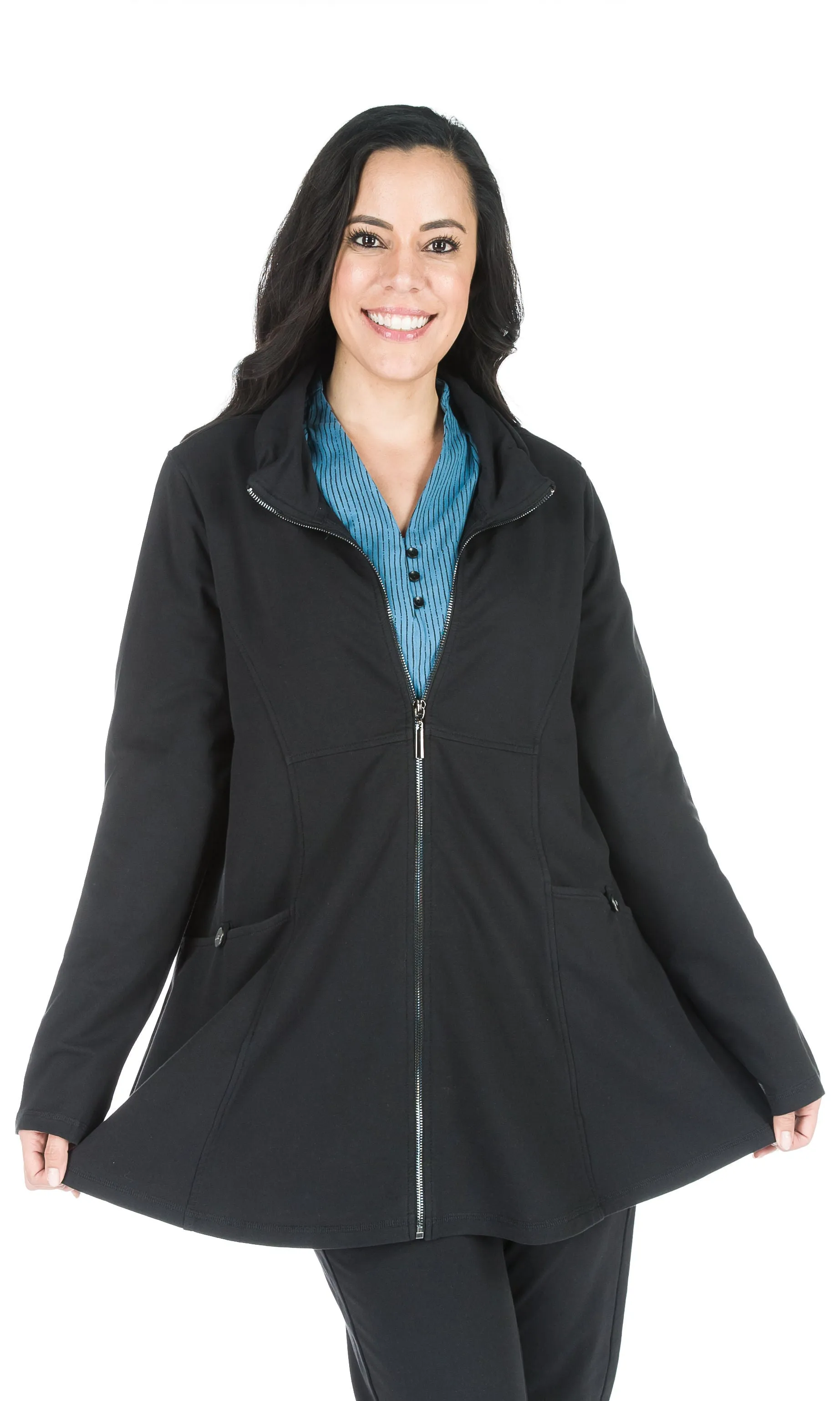 Zip-Front A-Line Jacket sold by Revolution Boutique product image thumbnail 3