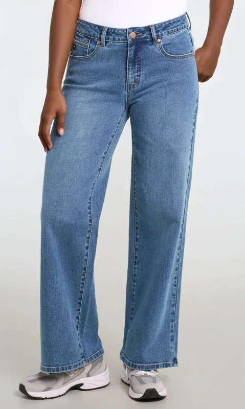 Wide Leg Soft Stretch Denim sold by Revolution Boutique