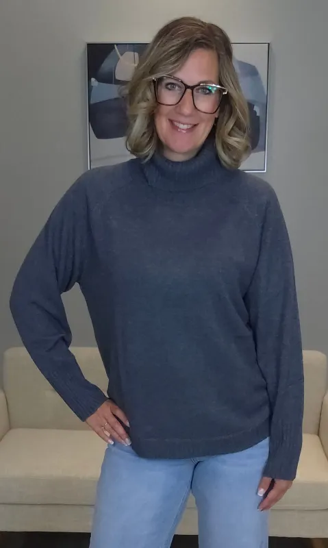 Drape Turtleneck Sweater sold by Revolution Boutique