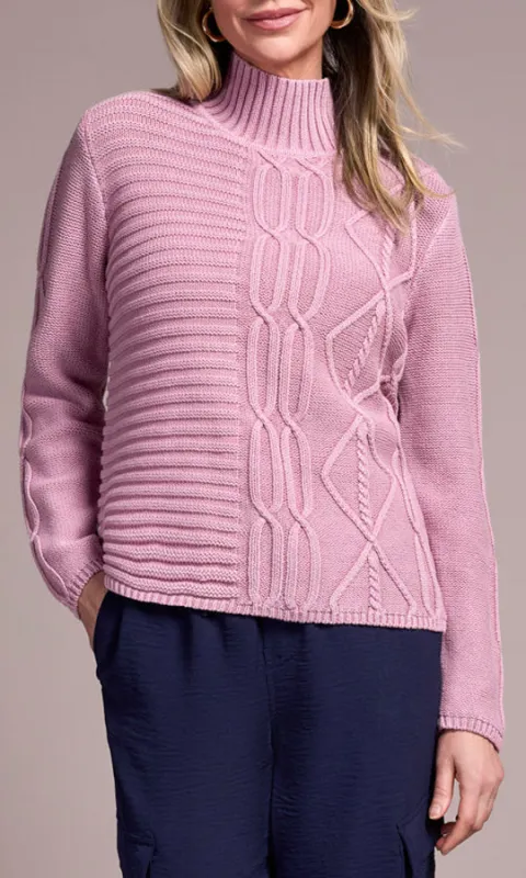 Textured Mock Neck Sweater sold by Revolution Boutique