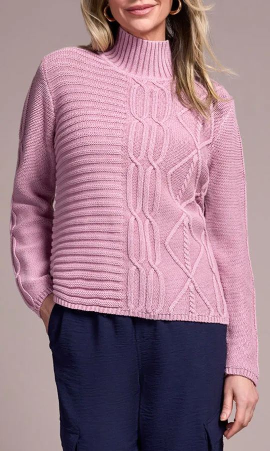 Textured Mock Neck Sweater sold by Revolution Boutique