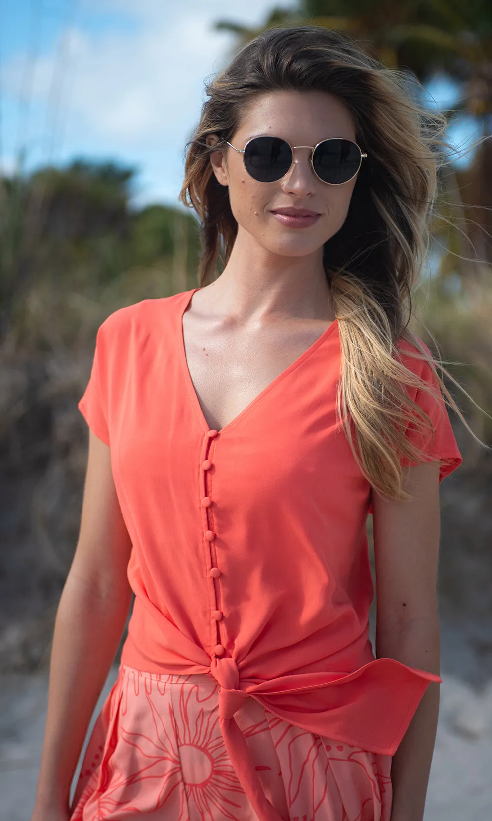 Tie Front Blouse sold by Revolution Boutique product image thumbnail 2