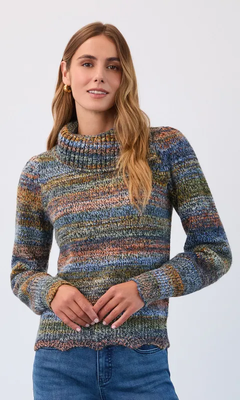 Marl Knit Turtleneck Sweater sold by Revolution Boutique