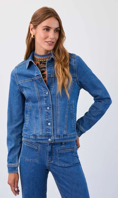 Faux Pocket Denim Jacket sold by Revolution Boutique