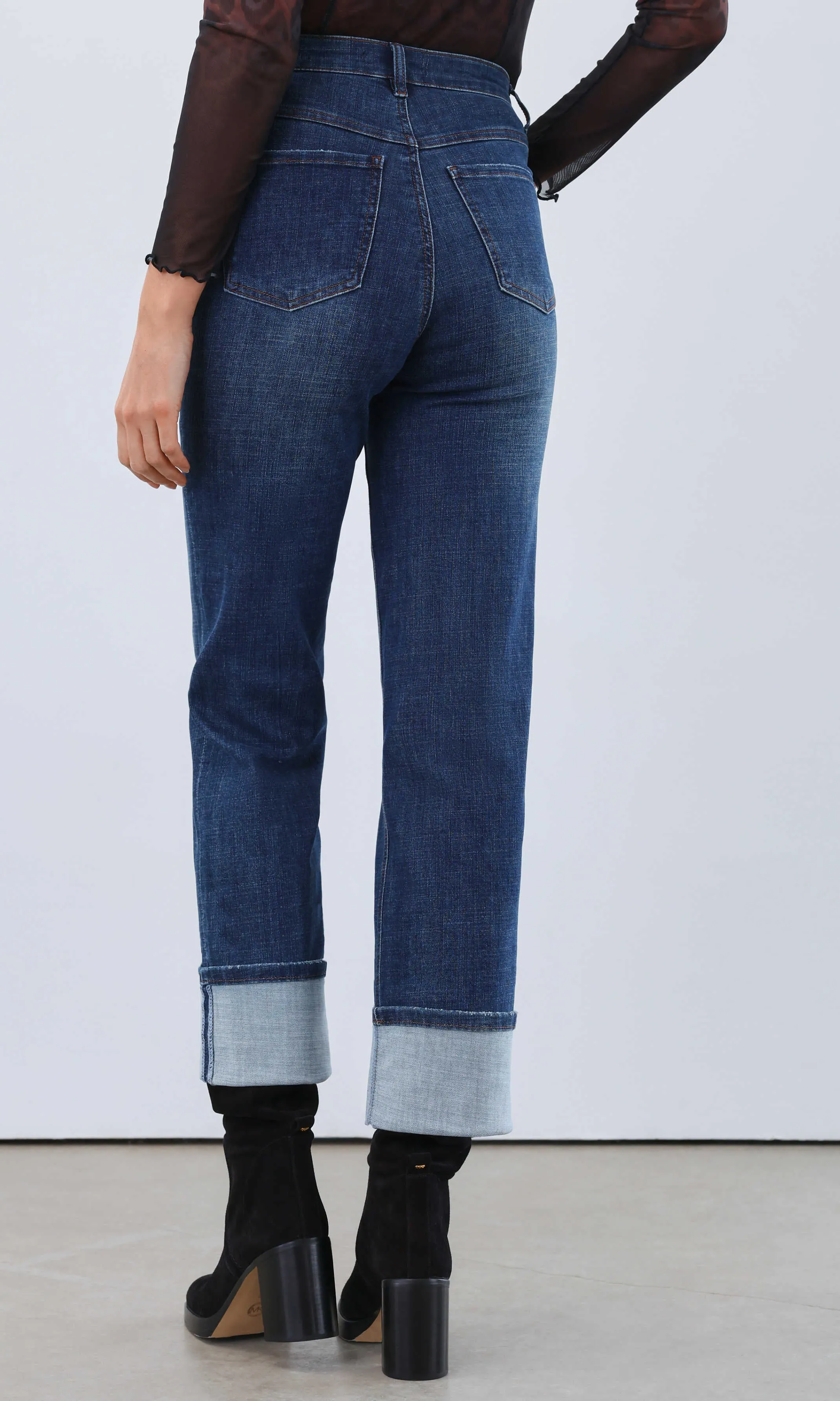 Wide Cuffed Cropped Denim sold by Revolution Boutique product image thumbnail 2