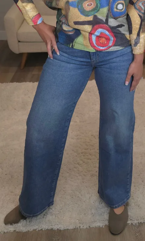 Lightwash Wide Leg Denim sold by Revolution Boutique