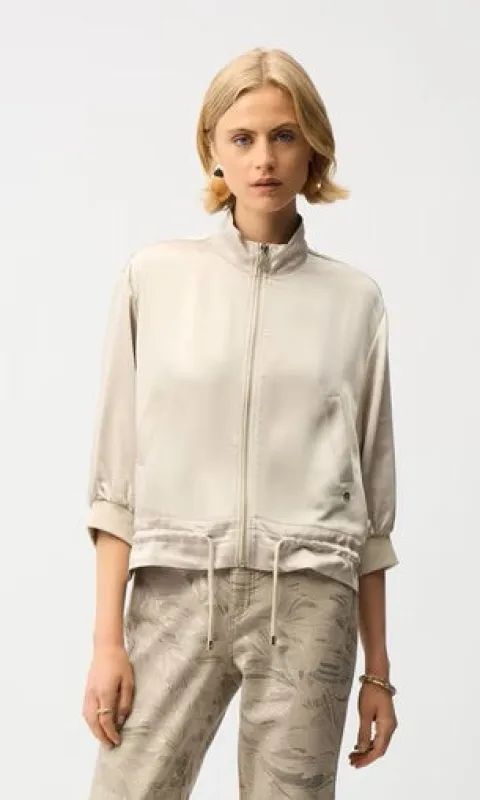 Ribkoff Satin-Look Drawstring Hem Jacket sold by Revolution Boutique