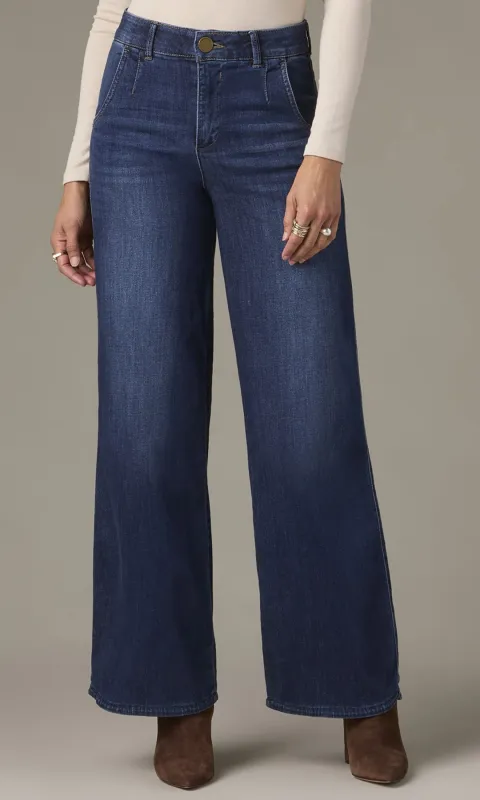 Sky Rise Wide Leg Denim sold by Revolution Boutique