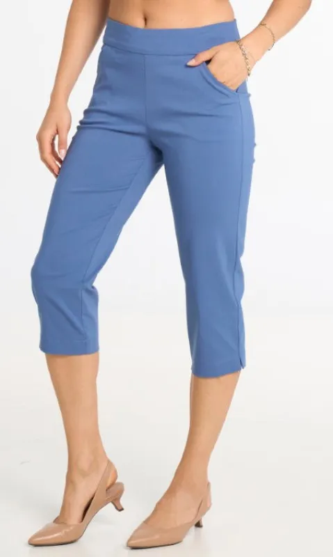 Pull-On Stretch Capri Pants with Pockets sold by Revolution Boutique