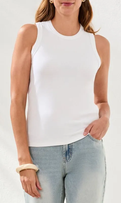 Ribbed Racerback Tank Top made by Tribal