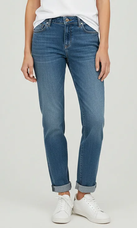 Cuffed Straight Leg Medium Wash Denim sold by Revolution Boutique