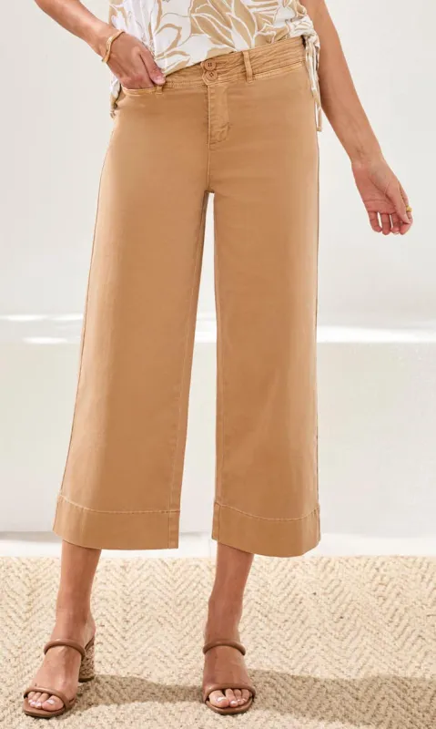 Wide-Leg Crop Pant with Cuffed Hem sold by Revolution Boutique