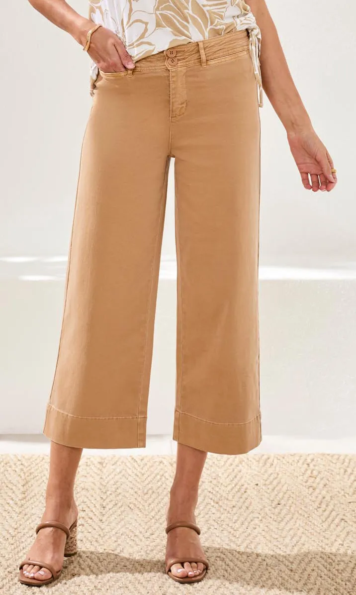 Wide-Leg Crop Pant with Cuffed Hem sold by Revolution Boutique