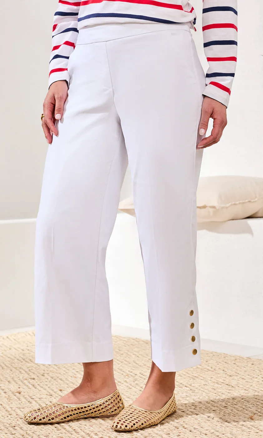 Button-Hem Crop Pull-On Stretch Ankle Pant sold by Revolution Boutique product image thumbnail 3