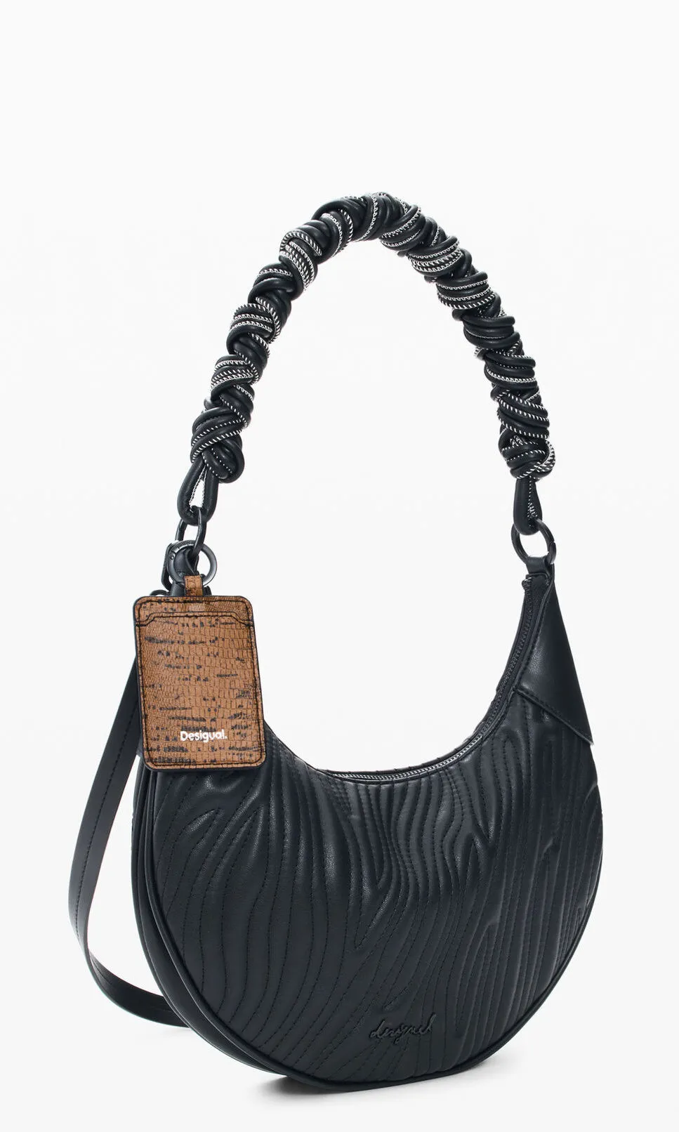 Desigual Shoulder Bag With Braided Handle sold by Revolution Boutique