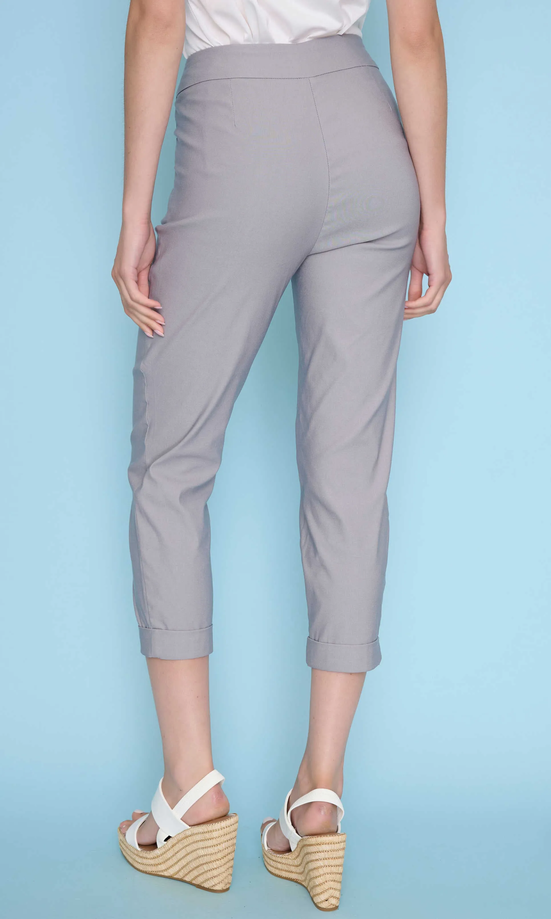 Cuffed Hem Pull-On Cropped Pant sold by Revolution Boutique product image thumbnail 2