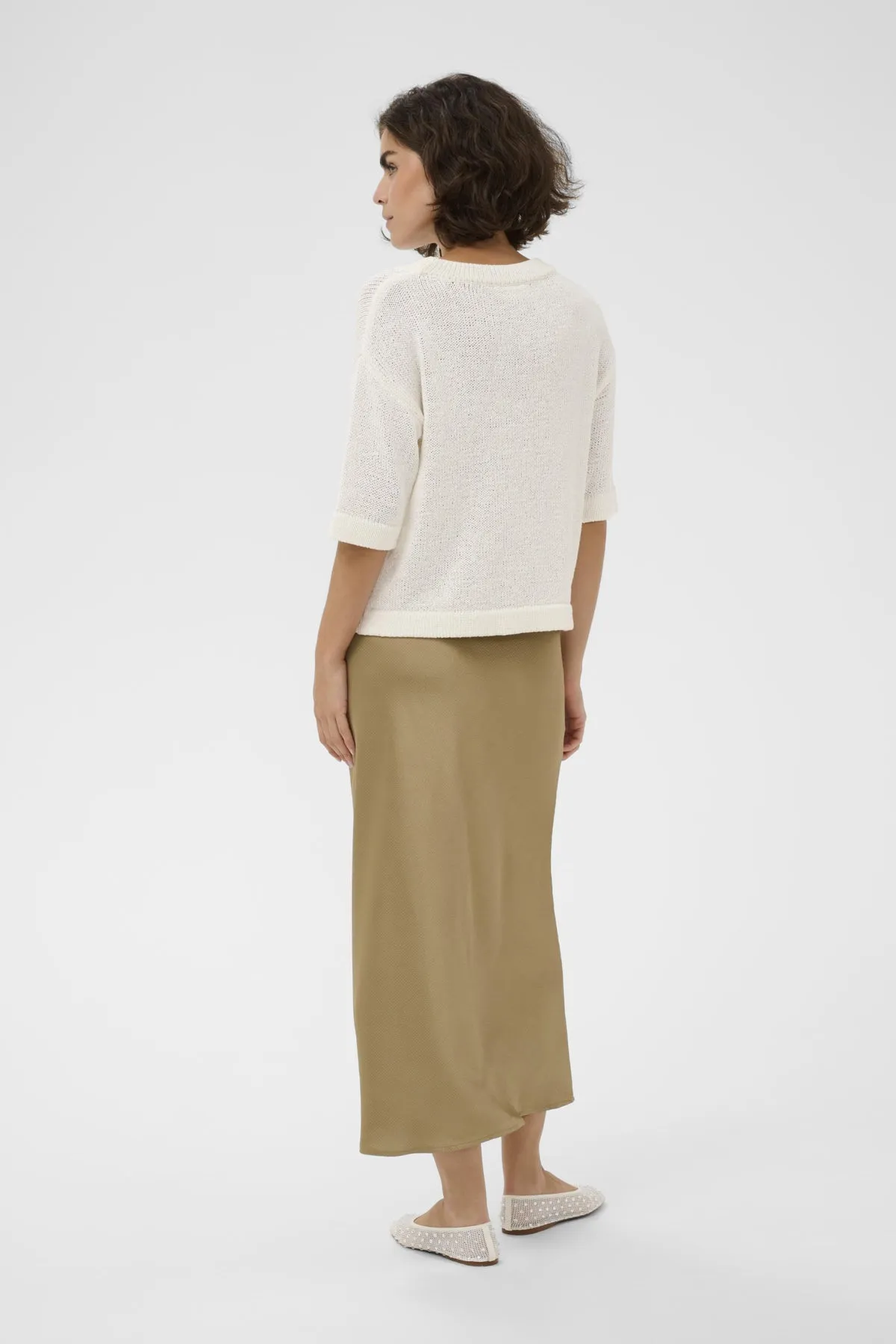 Textured Cotton Blend Short Sleeve Knit Sweater sold by Revolution Boutique product image thumbnail 2