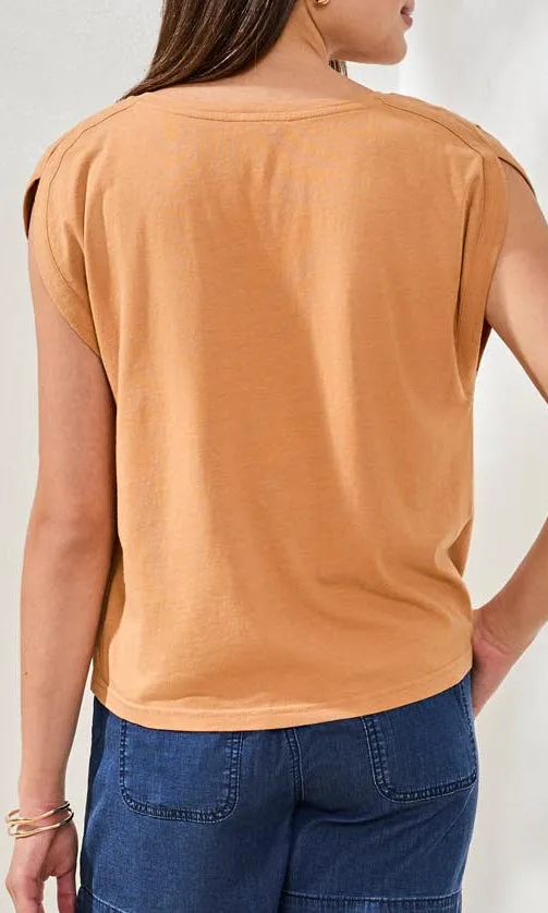 Relaxed Fit Cap Sleeve Knit Top sold by Revolution Boutique product image thumbnail 2