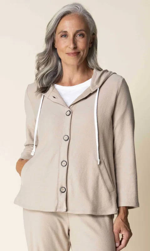 Soft Knit Hooded Lounge Jacket made by Habitat