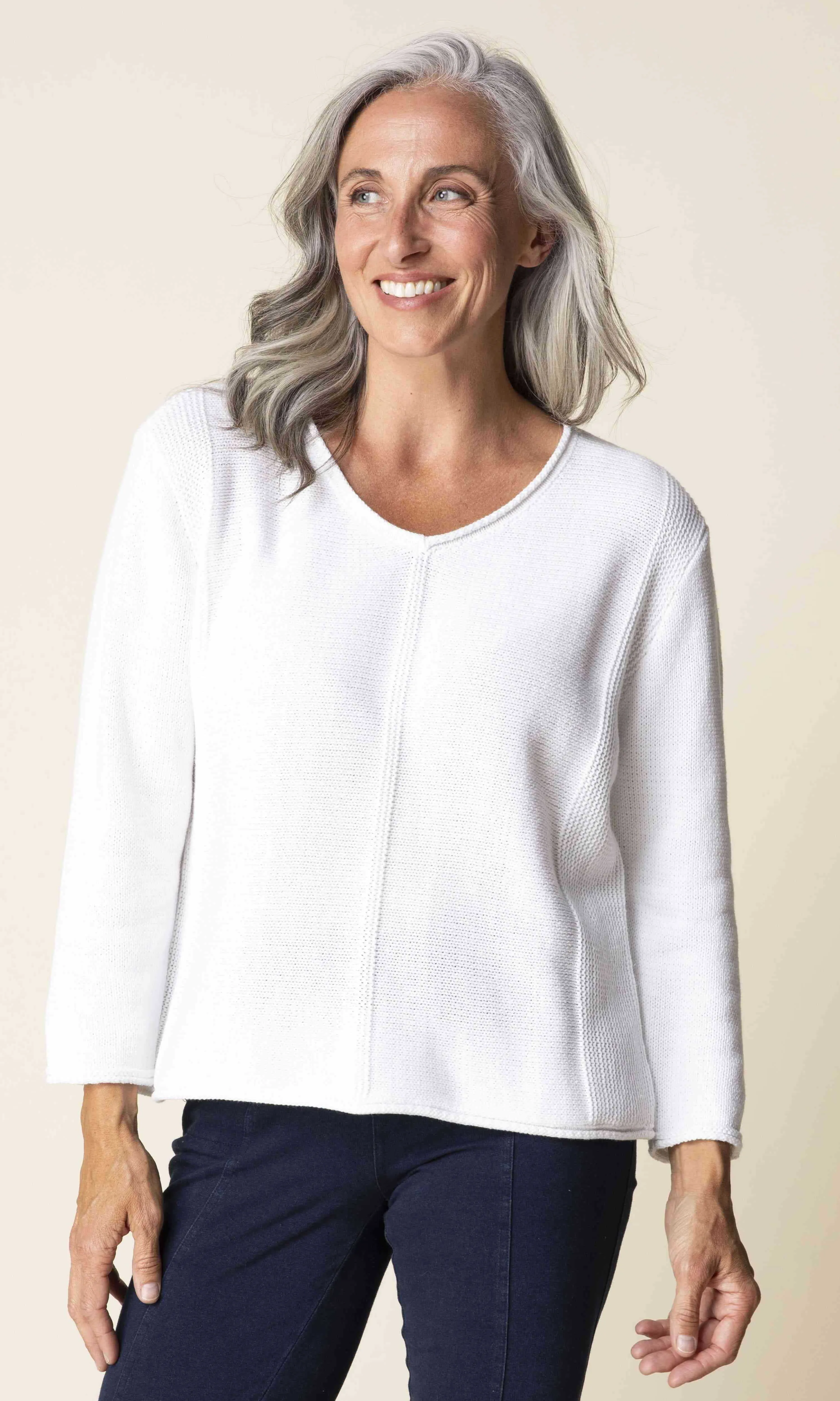 Textured Knit Lightweight Sweater sold by Revolution Boutique