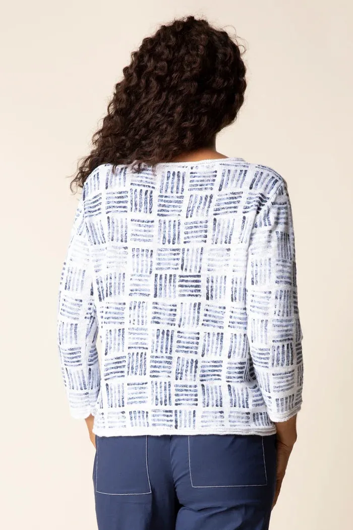 Textured Pattern Cotton Knit Top sold by Revolution Boutique product image thumbnail 2