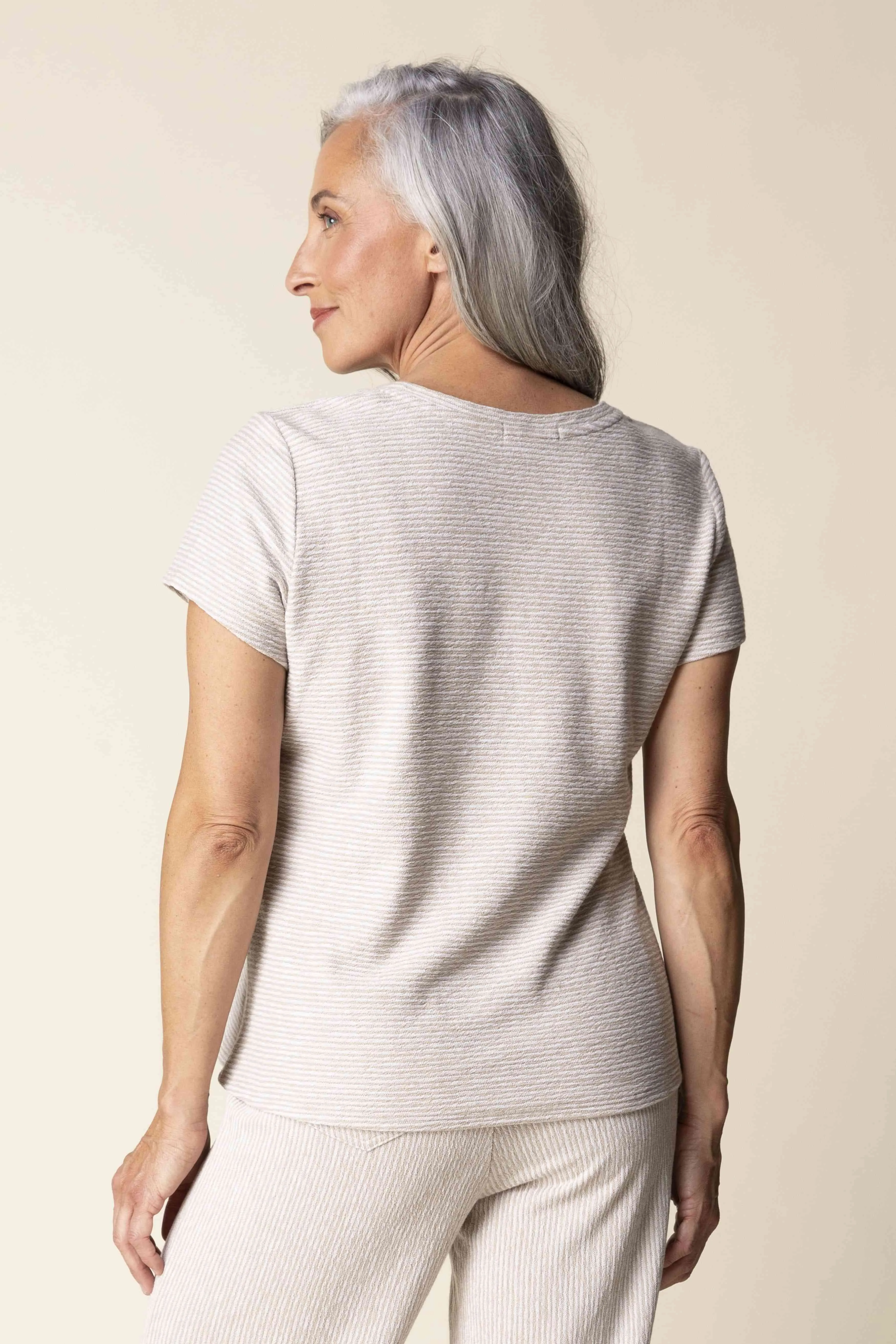 Textured Everyday Cotton Tee sold by Revolution Boutique product image thumbnail 2
