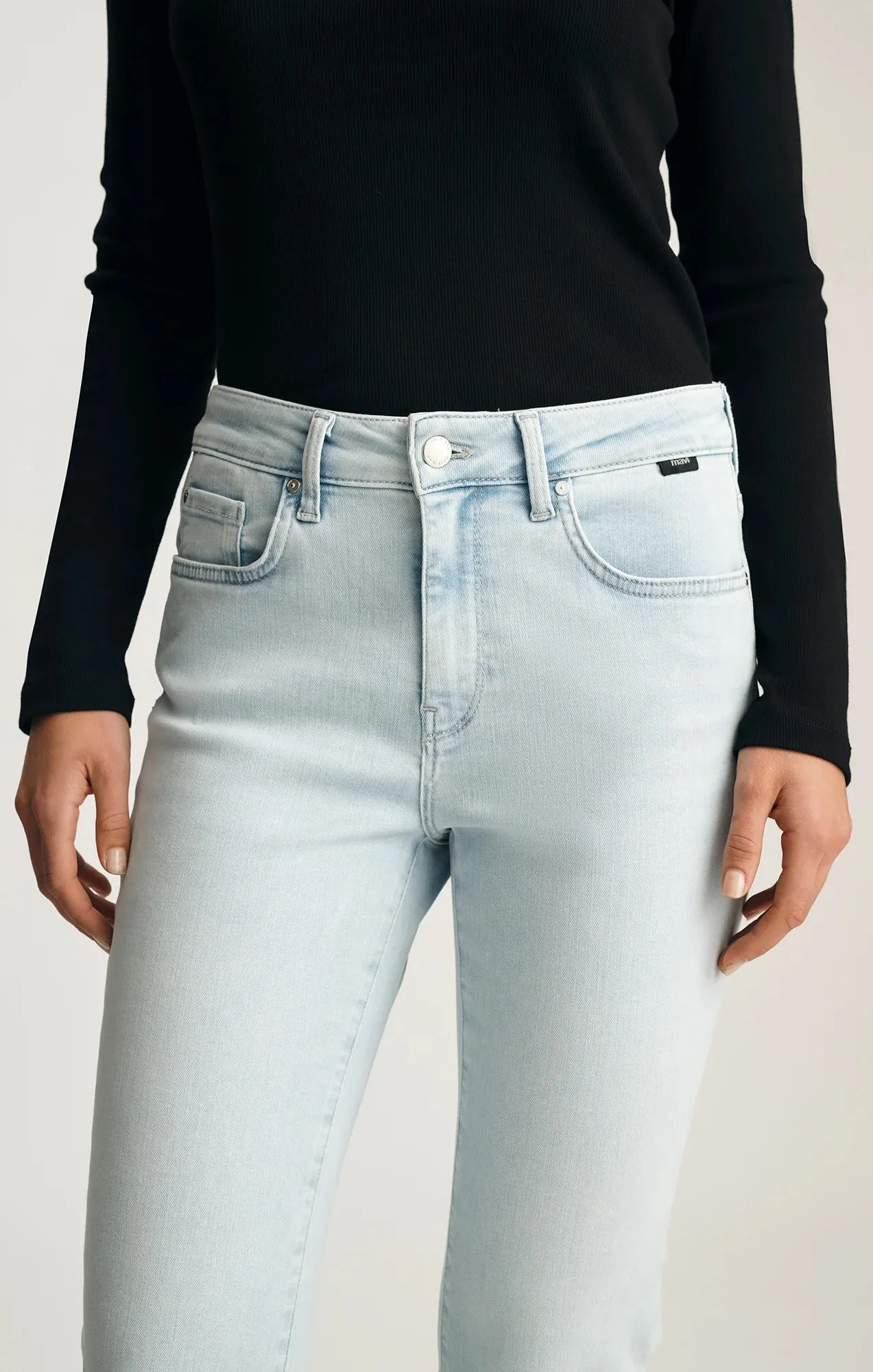 Slim Fit Cropped Stretch Denim Jeans sold by Revolution Boutique product image thumbnail 4