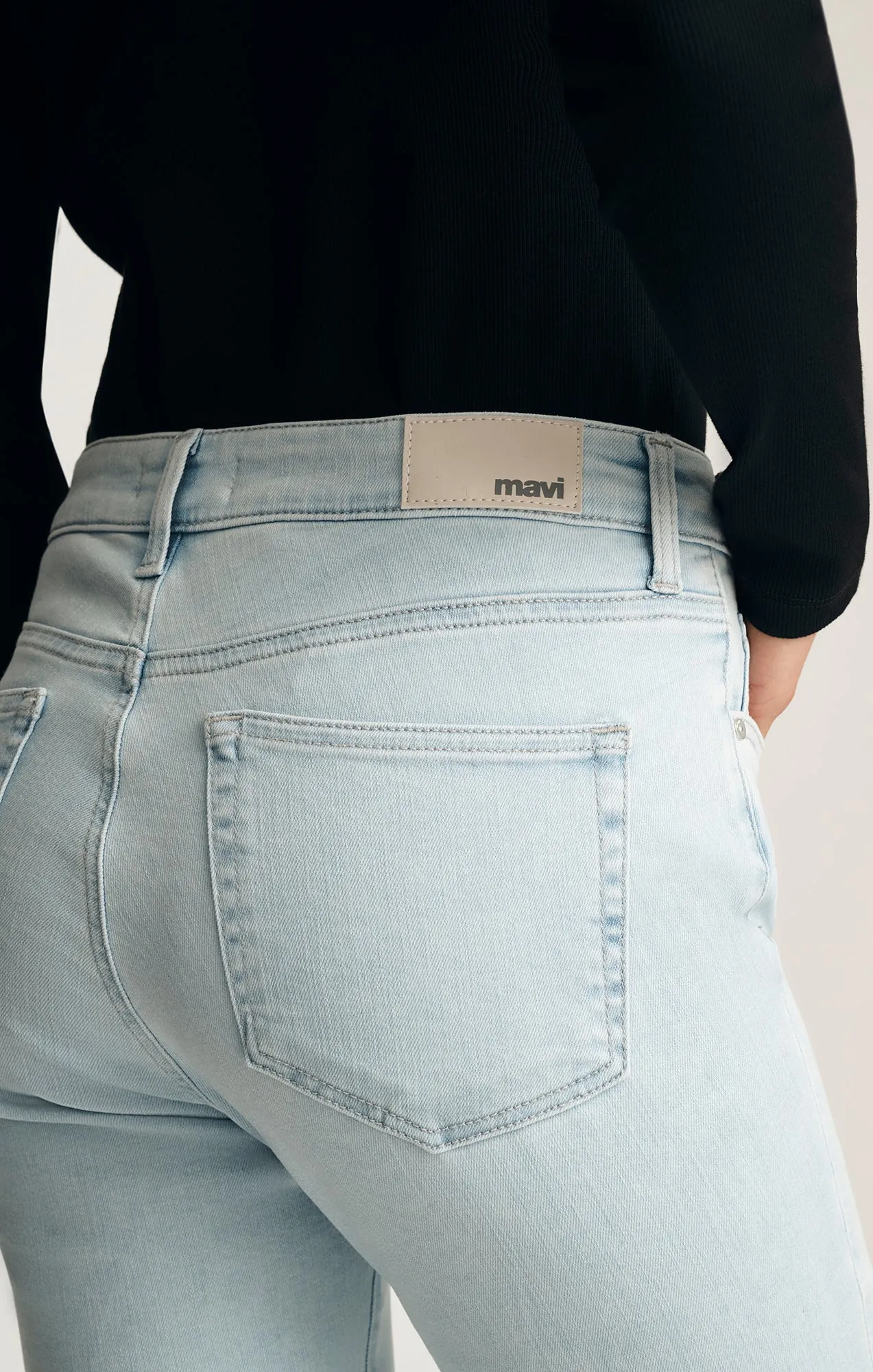 Slim Fit Cropped Stretch Denim Jeans sold by Revolution Boutique product image thumbnail 2