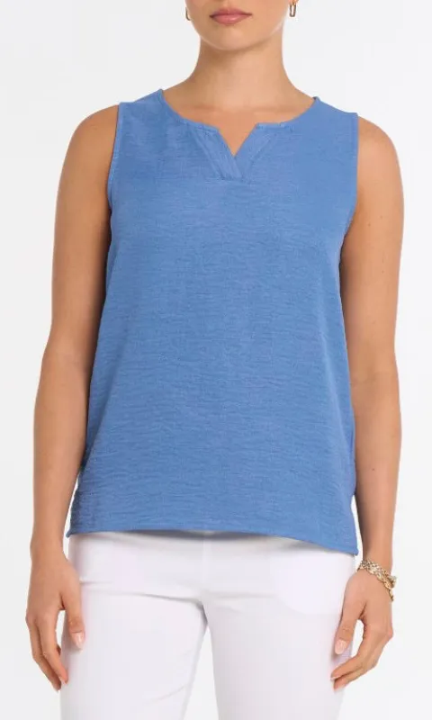 Sleeveless Notch Neck Top made by Revolution Boutique