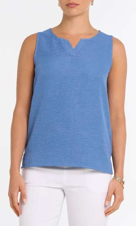 Sleeveless Notch Neck Top sold by Revolution Boutique