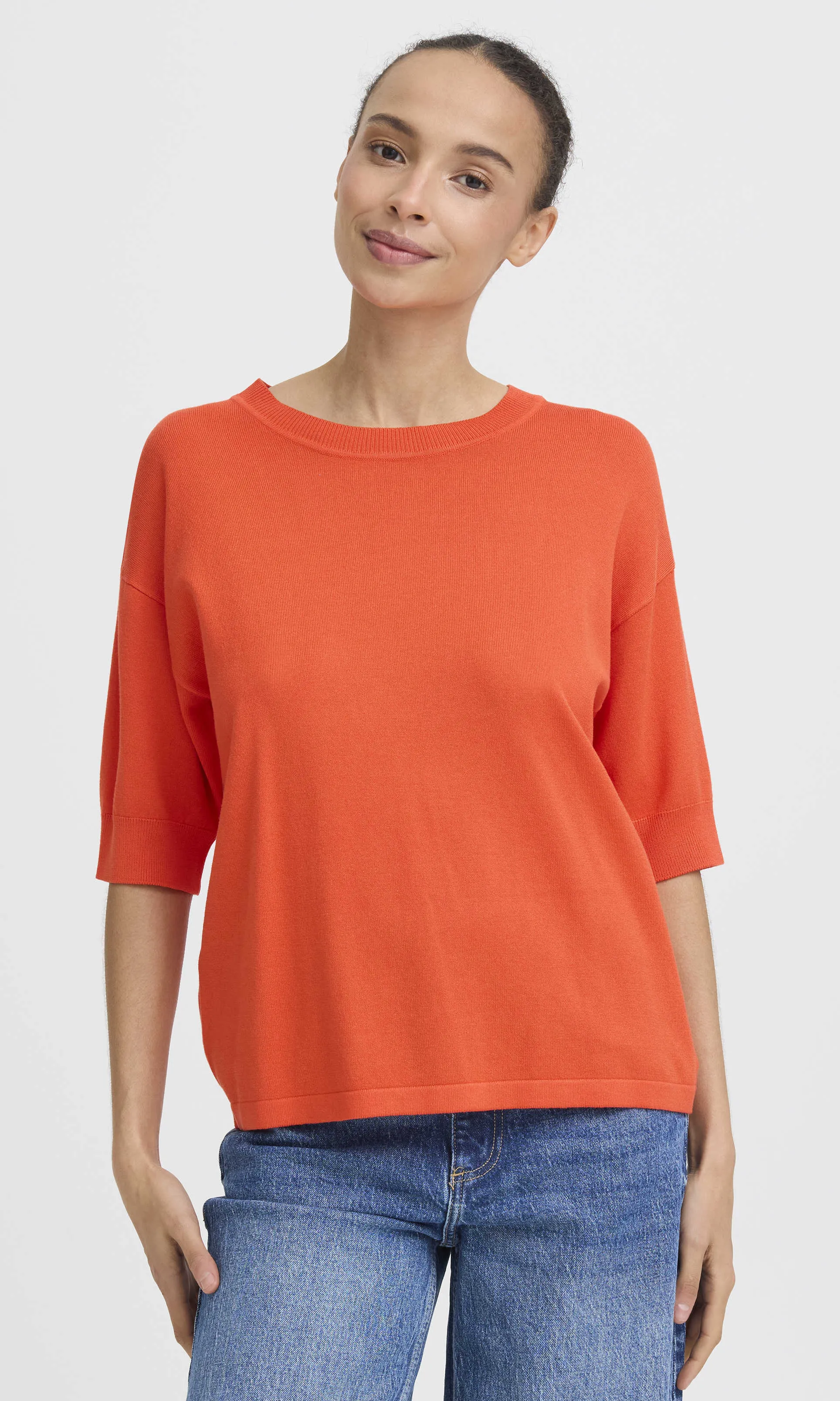 Relaxed Knit Short Sleeve Pullover sold by Revolution Boutique