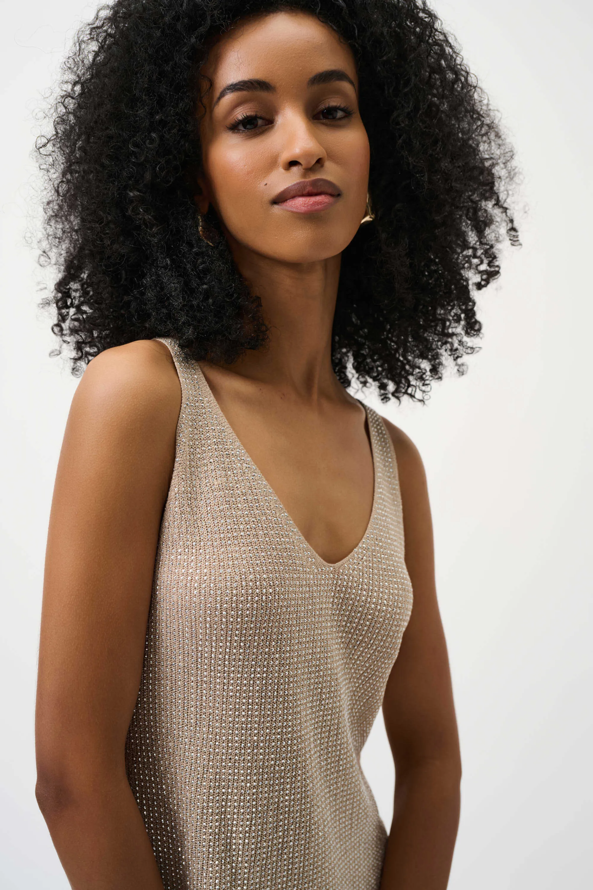 Ribkoff Shimmer Knit Sweater Tank sold by Revolution Boutique product image thumbnail 3