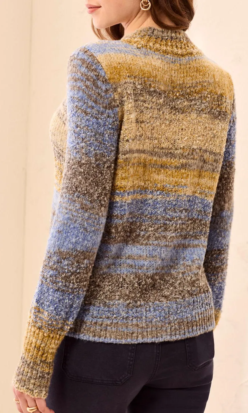 Space Dye Mock Neck Sweater sold by Revolution Boutique product image thumbnail 2