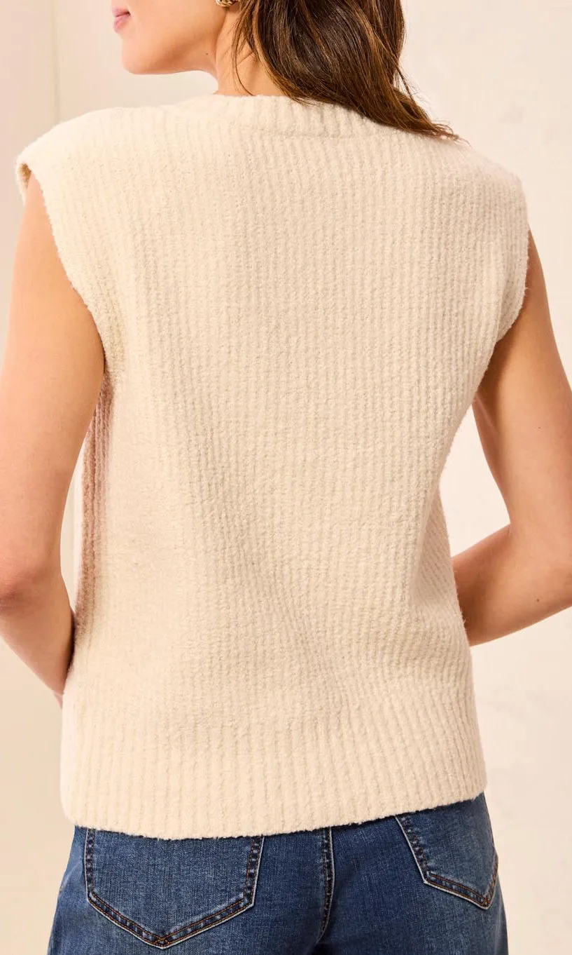 Split Neck Sweater Vest sold by Revolution Boutique product image thumbnail 2