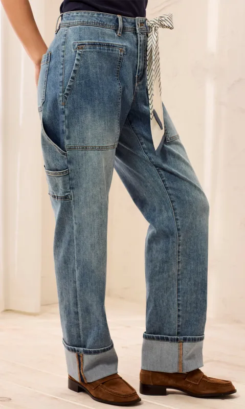 Carpenter Jean w/Removable Scarf made by Tribal