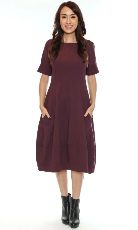 Cotton Blend Bubble Hem Dress made by Revolution Boutique