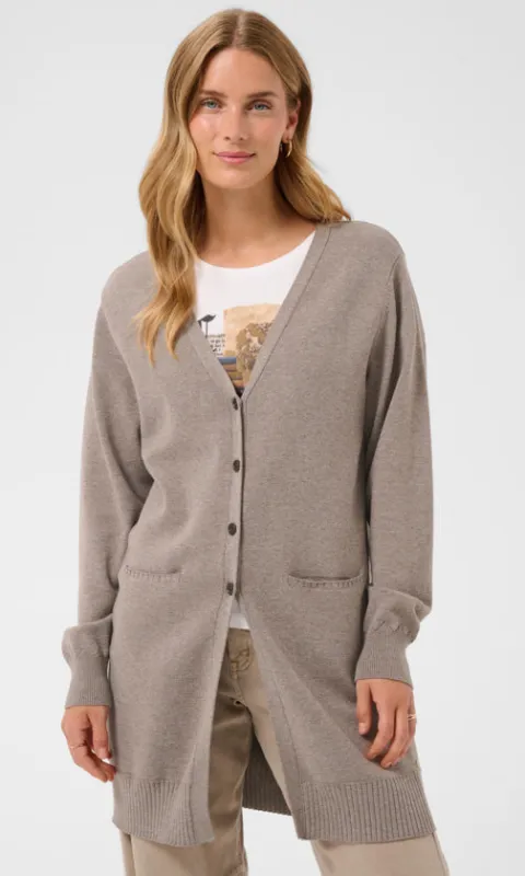 Longline Button Front Cardigan made by Revolution Boutique