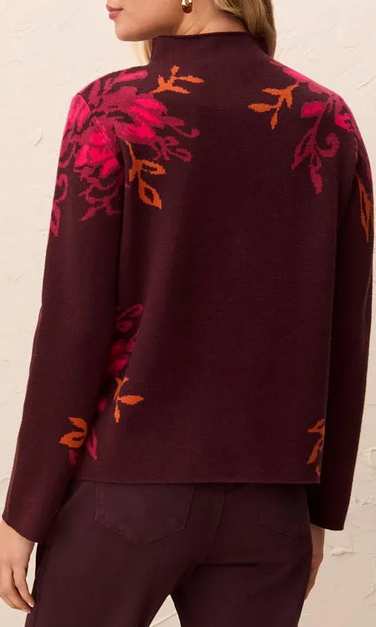 Floral Mock Neck Sweater sold by Revolution Boutique product image thumbnail 2