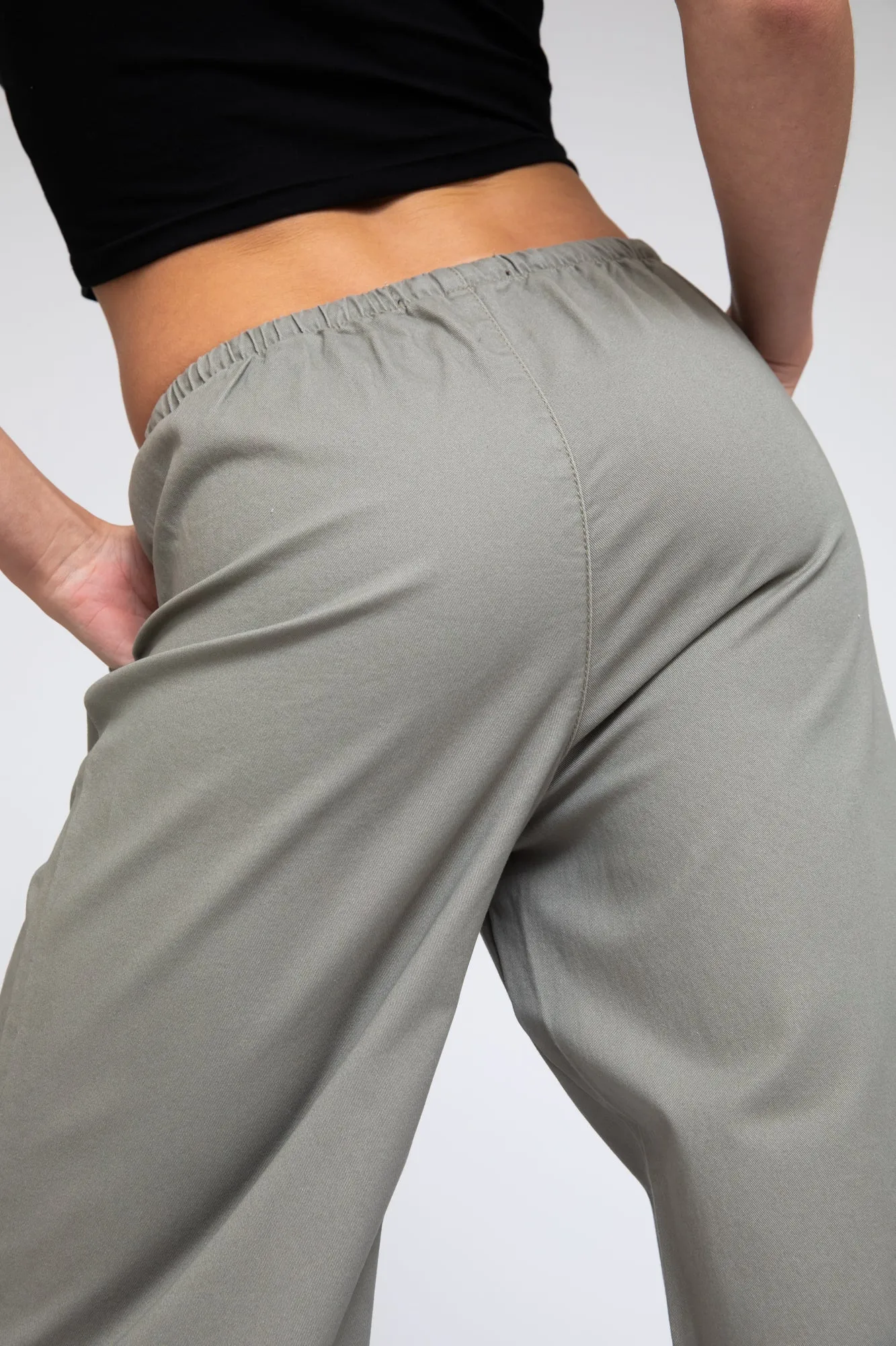Microband Wide Leg Pant - Dusty Sage sold by Rewash product image thumbnail 2