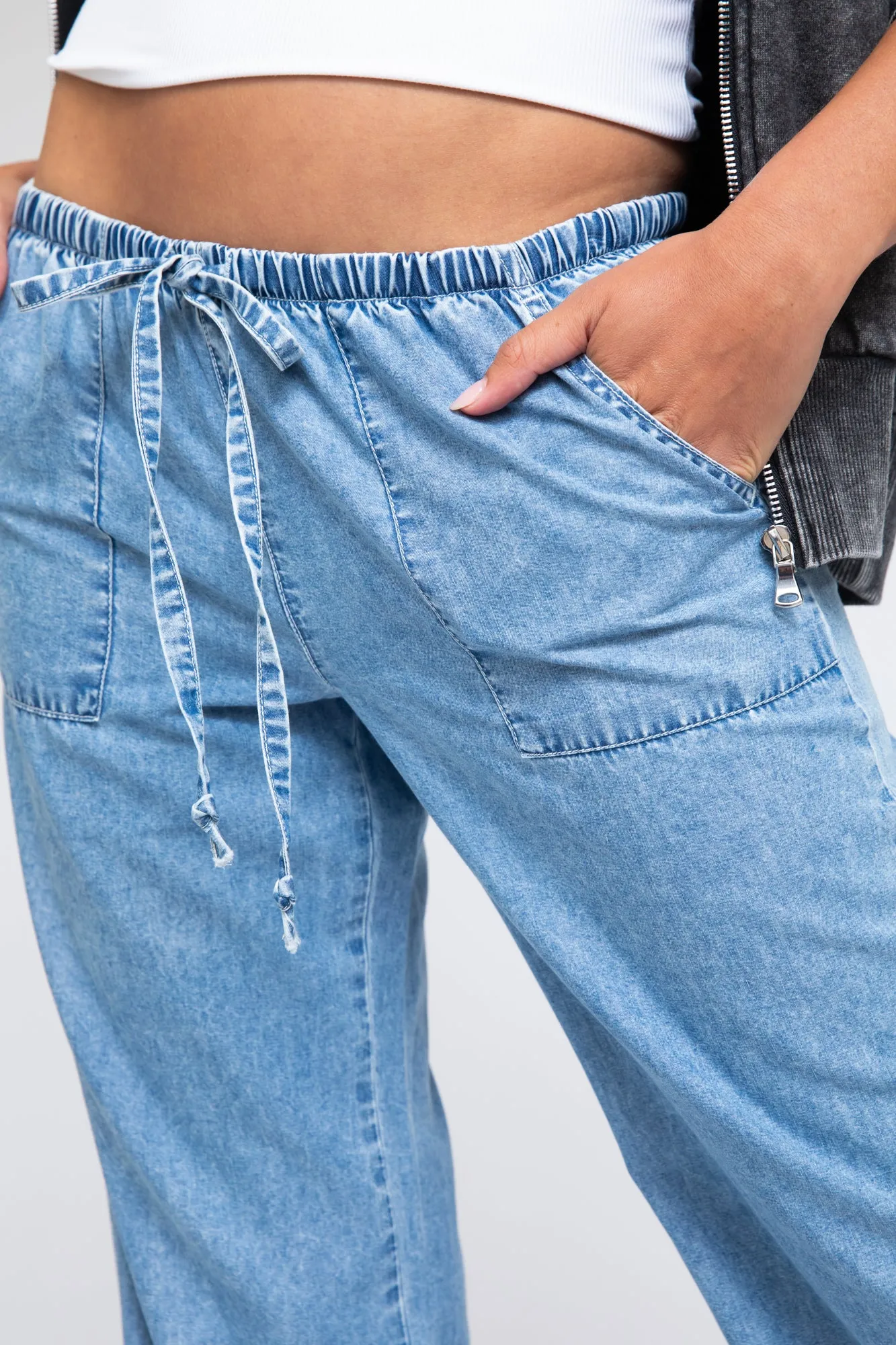Low Rise Flare Pants - Medium Indigo sold by Rewash product image thumbnail 2