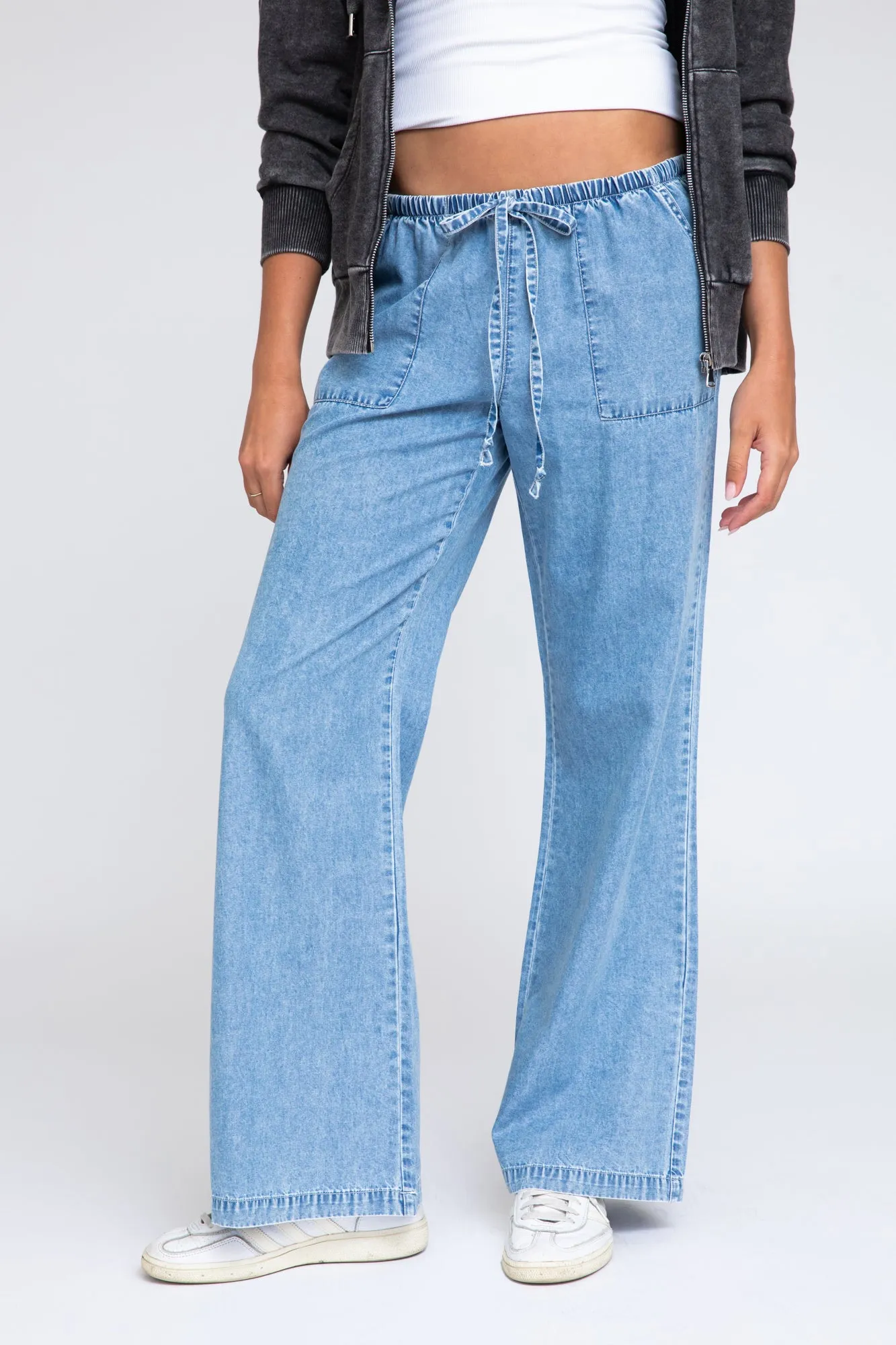 Low Rise Flare Pants - Medium Indigo sold by Rewash product image thumbnail 3