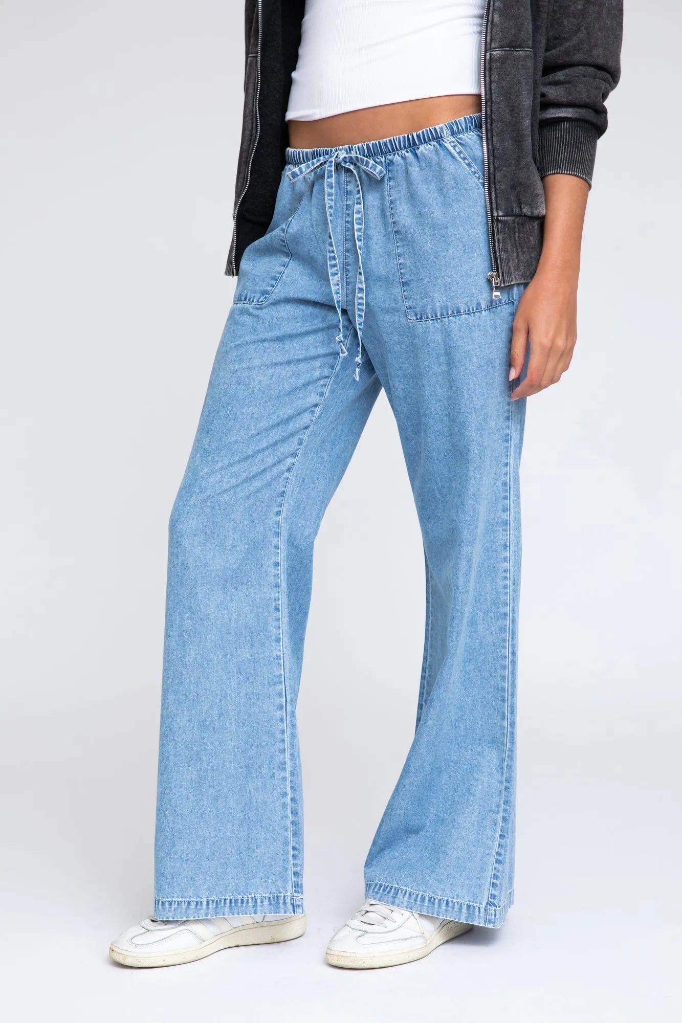 Low Rise Flare Pants - Medium Indigo sold by Rewash product image thumbnail 4