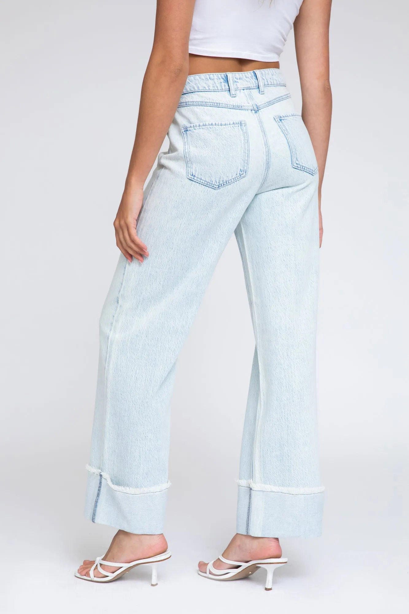 Extreme Raw Cuff Wide Leg Jeans - Antique Indigo sold by Rewash product image thumbnail 5