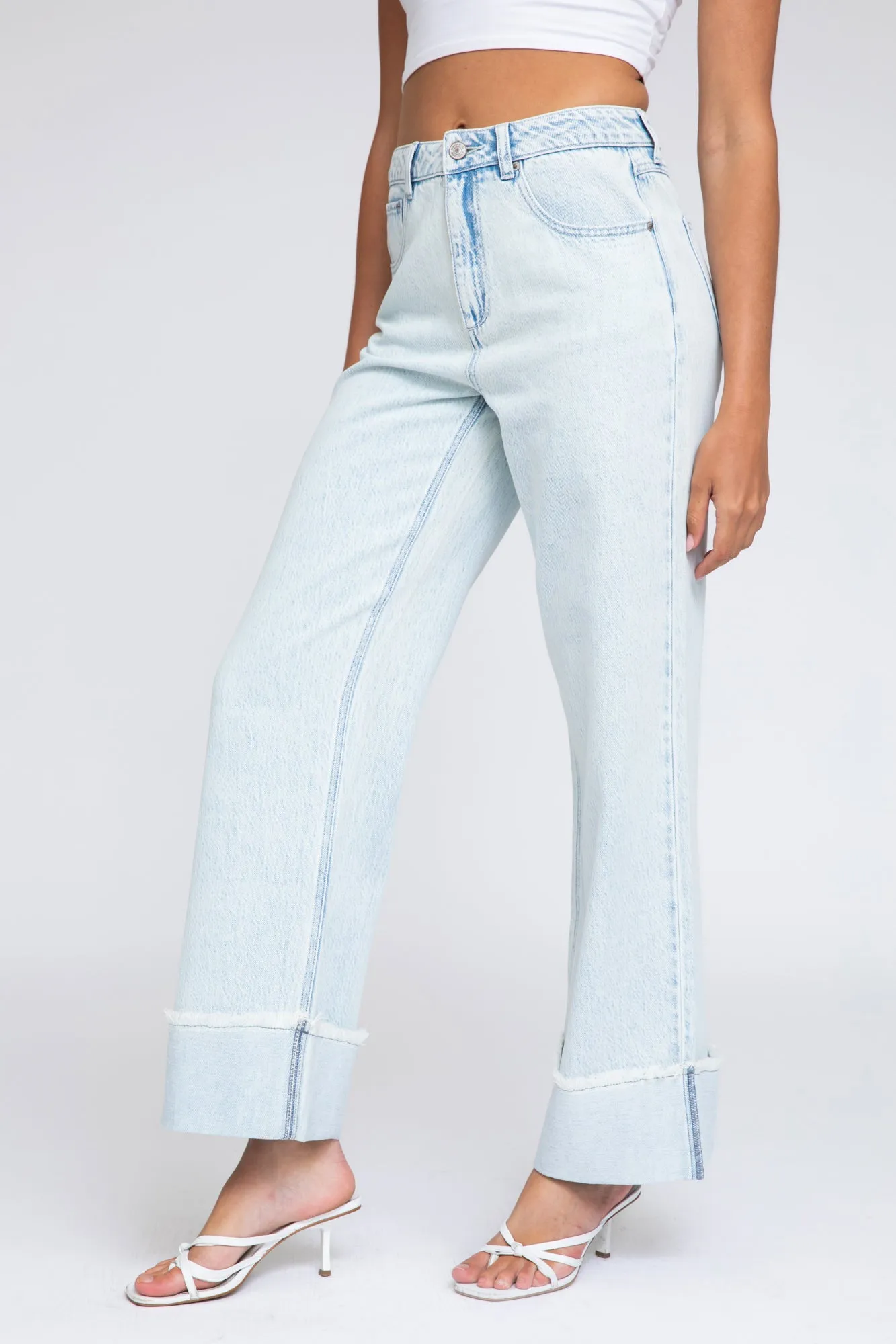 Extreme Raw Cuff Wide Leg Jeans - Antique Indigo sold by Rewash product image thumbnail 4