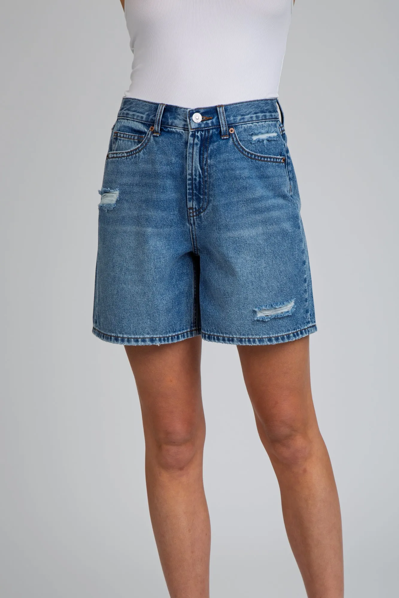 A-Line Bermuda Short - Vintage Blue sold by Rewash product image thumbnail 2