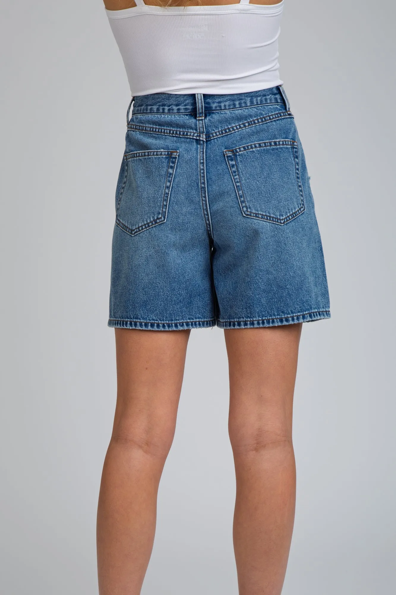 A-Line Bermuda Short - Vintage Blue sold by Rewash product image thumbnail 5