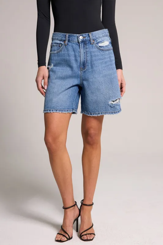 A-Line Bermuda Short - Vintage Indigo made by Rewash